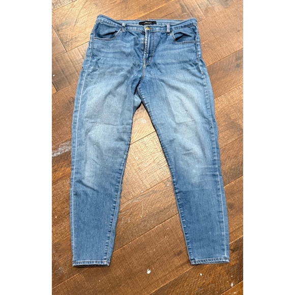 J Brand Denim - Women's J Brand Alana High Rise Crop Jeans Size 30 Blue Denim